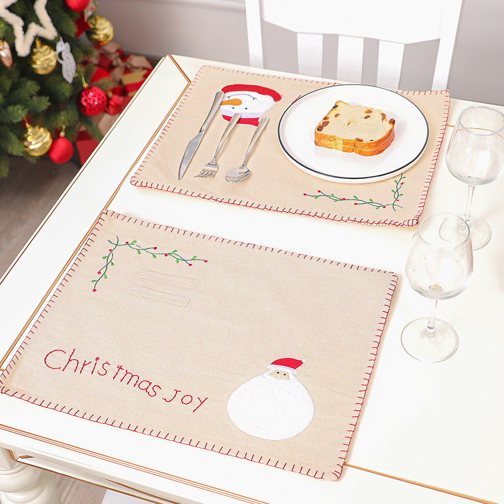 Santa & Snowman Christmas Placemat – image 4