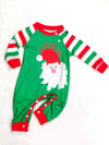 Family Green Santa Red Stripe Christmas Pyjamas – image 3