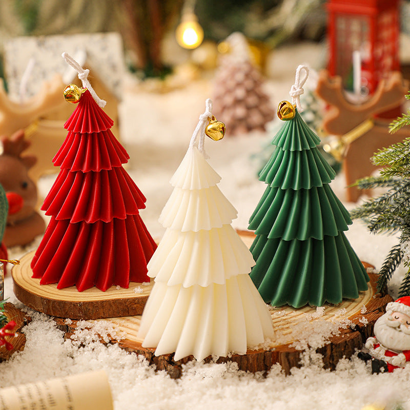 Spiral Christmas Tree Candle