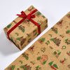 Cartoon Christmas Kraft Gift Wrap – image 5