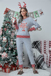 Women's Black Santa Slogan Christmas Pyjamas – image 3