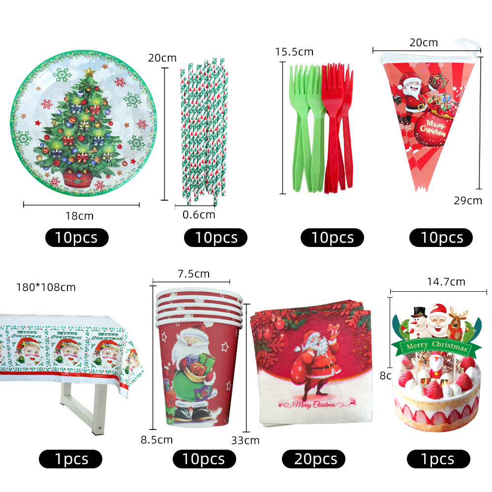 Christmas Party Paper Plates, Cups & Napkins – image 2