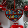 Heart-Shaped Bookshelf Acrylic Ornament – image 3