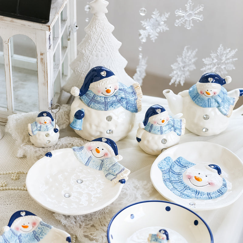 Snowman Ceramic Tableware & Ornament Pieces