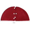 Wine Red Christmas Tree Skirt, 120 cm – image 3