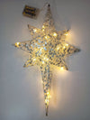 White Eight-Point Star Ornament – image 3