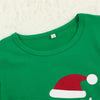 Family Green Happy Ho Ho Ho Stripe Christmas Pyjamas – image 4