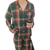 Green Tartan Button-Up Christmas Pyjamas – image 2