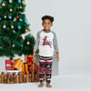 Family Grey Reindeer Raglan Christmas Pyjamas – image 7