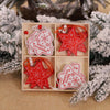 Wooden Christmas Ornament Set, 12 Pieces – image 3