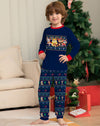 Kids' Navy Reindeer Fair Isle Pyjamas