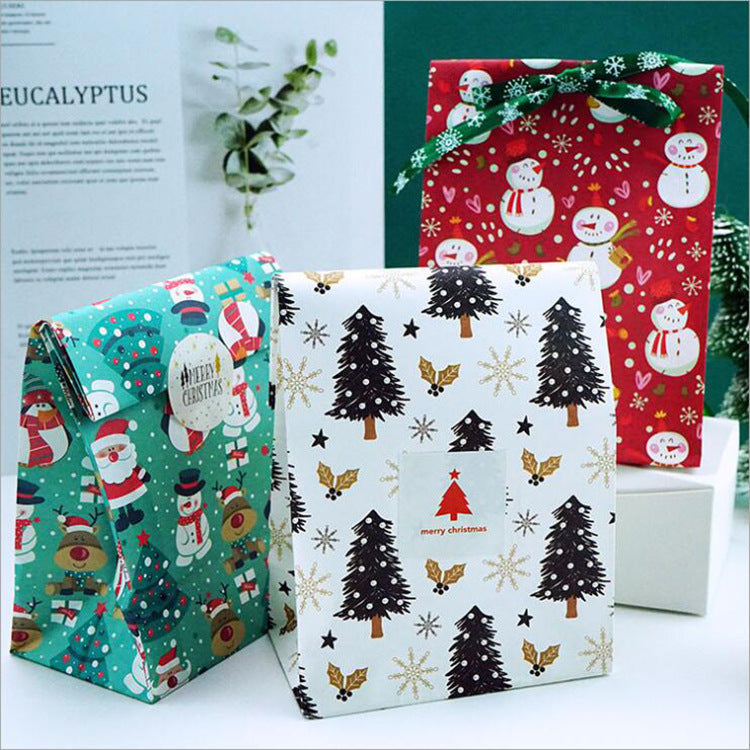 Christmas Kraft Paper Gift Bags