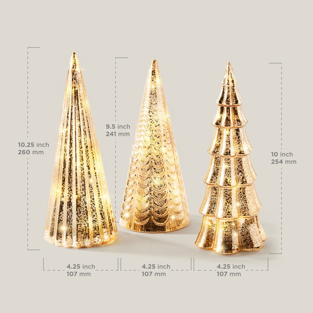 Glass Christmas Tree Top LED Light – image 3