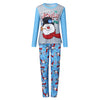 Family Blue Happy Snowman Christmas Pyjamas – image 3