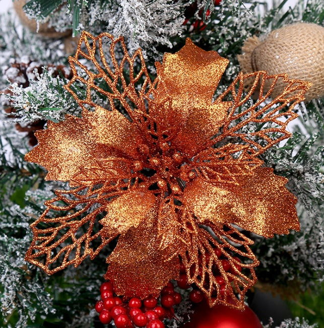 Glitter Christmas Wreath Decoration, 16 cm – image 2