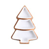 Ceramic & Bamboo Christmas Tree Serving Dish – image 2