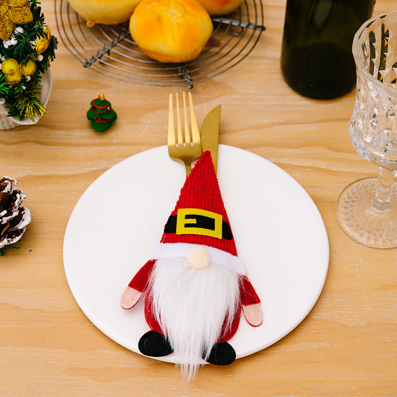 Gnome Christmas Cutlery Holder