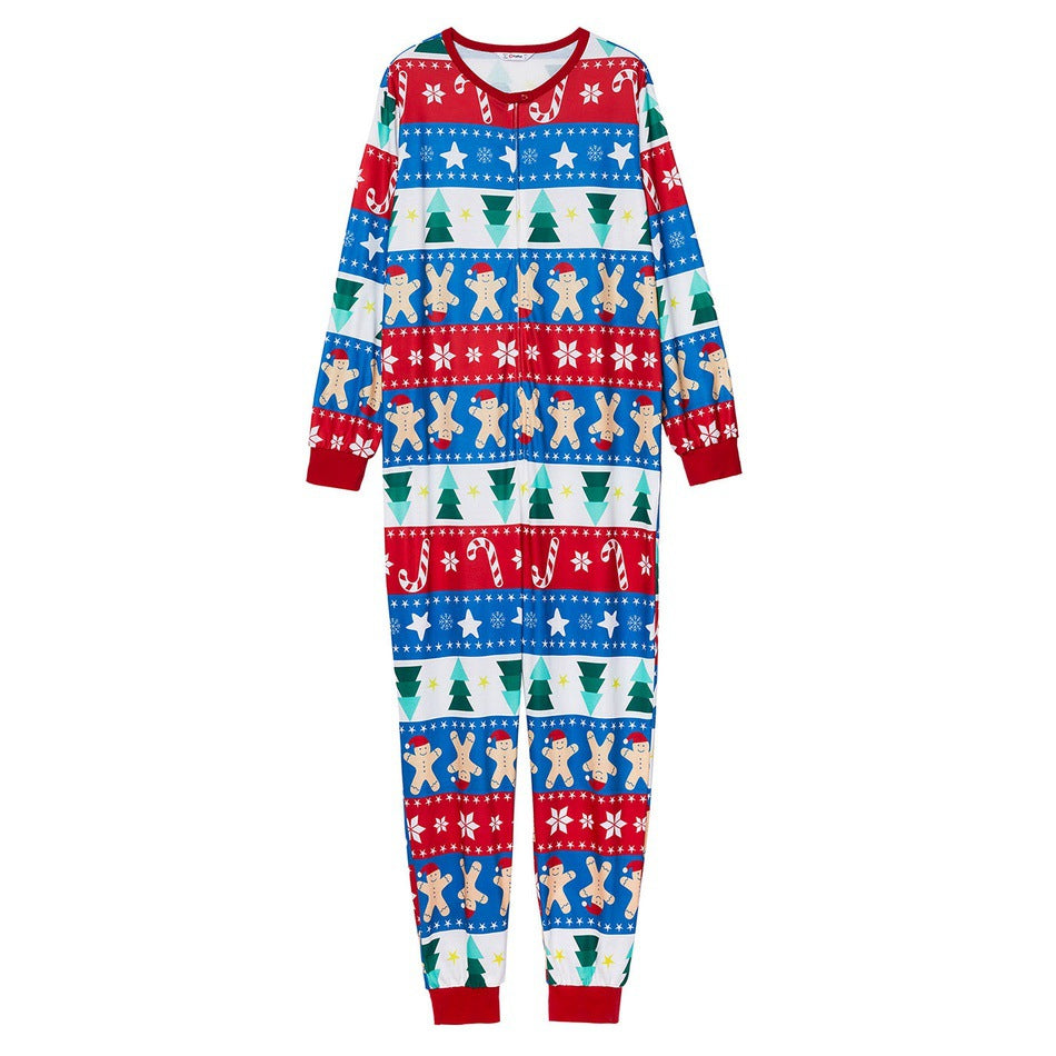 Family Gingerbread Fair Isle Christmas Onesie – image 5