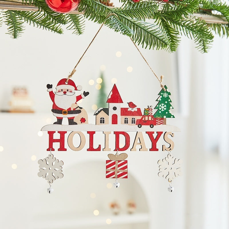 Wooden Christmas Letter Sign Ornament