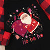 Family Santa Ho Ho Ho Raglan & Plaid Pyjamas – image 2