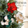 Velvet-Style Christmas Flower, 15 cm