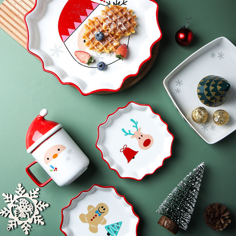 Retro Christmas Porcelain Plates & Mugs – image 4