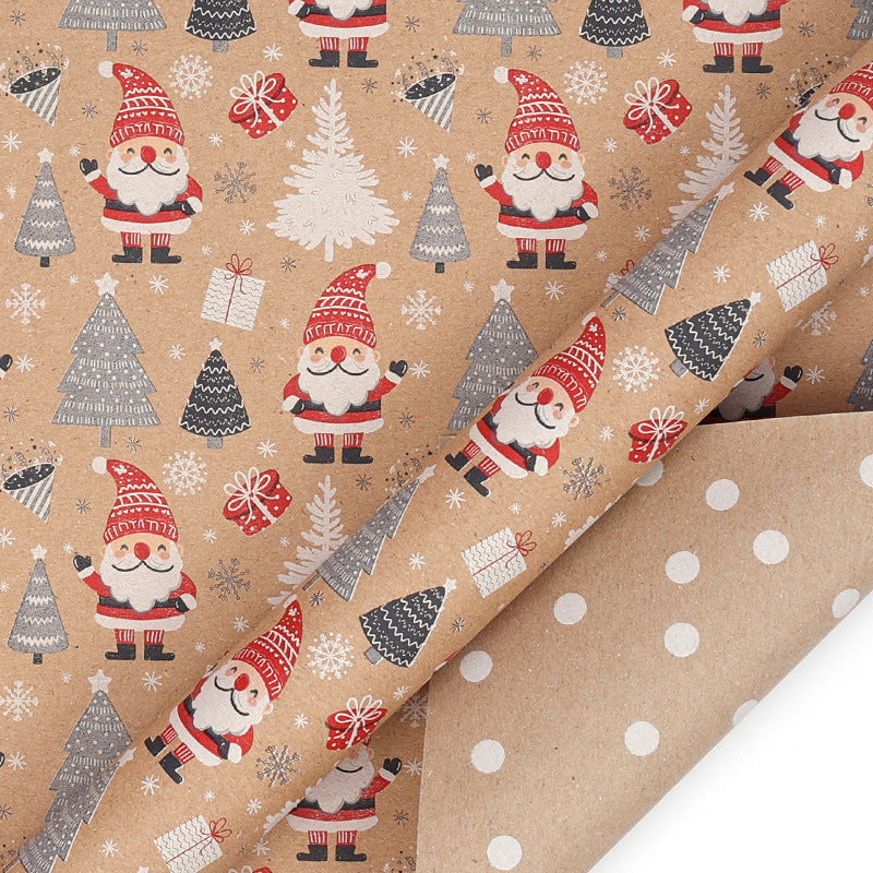 Christmas Kraft Gift Wrap Roll – image 4