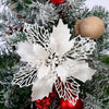 Glitter Christmas Flower, 11 cm