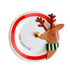 Santa & Reindeer Ceramic Christmas Plates – image 4