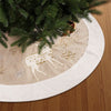 Linen Christmas Tree Skirt, 48 Inches