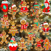 Wooden Gingerbread Christmas Pendant, 8 cm