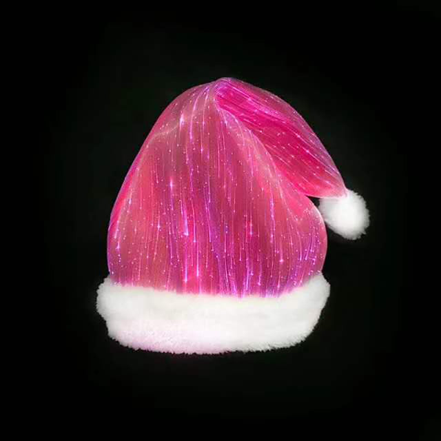 Light-Up LED Christmas Santa Hat – USB