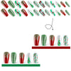 Red & Green Candy Stripe Christmas Press-On Nails – image 5