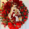 Light-Up Nativity Christmas Wreath with Lantern – 40 cm – image 4