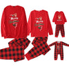 Family Red Merry Christmas Reindeer & Plaid Pyjamas – image 4