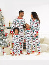 Family White Christmas Truck Print Pyjamas