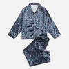 Family Navy Satin Snowflake Christmas Pyjamas – image 3
