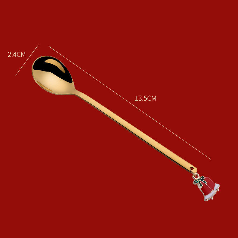 Merry Christmas Spoon Gift Box – Ornament Handle Spoons – image 3