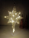 White Eight-Point Star Ornament – image 4