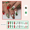 Red & Green Candy Stripe Christmas Press-On Nails – image 3