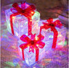 Light-Up Christmas Gift Box Decoration