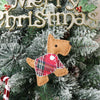 Plaid Dog Christmas Pendant – image 3