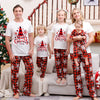 Family White Christmas Tree Tee & Snowflake Pyjamas