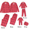 Family Red Tartan Onesie with Dog Outfit – image 5