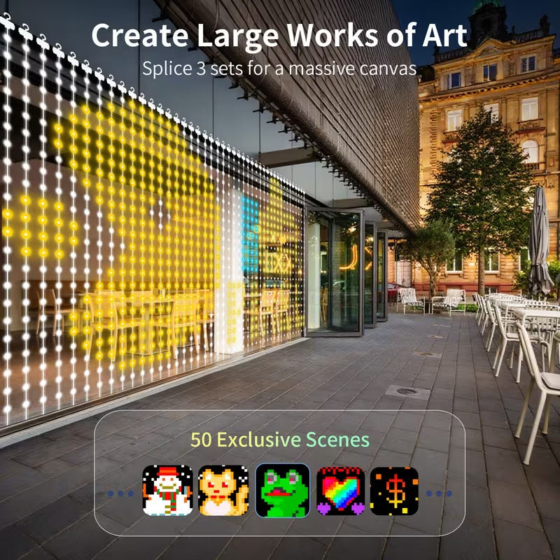 Smart App-Controlled LED Christmas Curtain Lights – image 4
