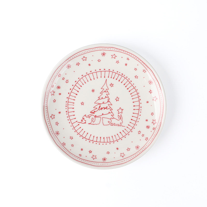 Illustrated Bone China Christmas Plates – image 4