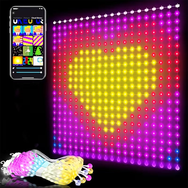 Smart App-Controlled LED Christmas Curtain Lights – image 2