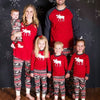 Family Red Moose Raglan & Fair Isle Pyjamas