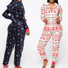 Women's Red Fair Isle Zip-Up Christmas Onesie – image 5