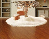 White Plush Christmas Tree Skirt – image 3